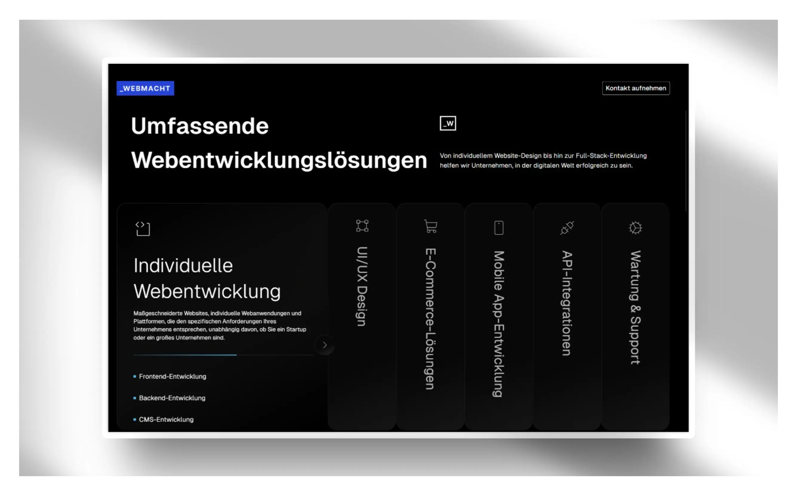 Webmacht screenshot